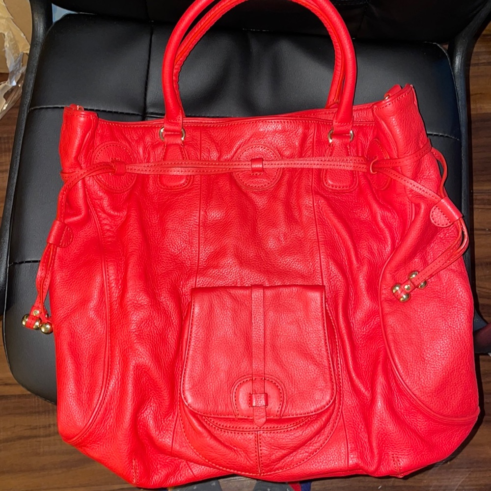VINTAGE RED TOTE BAG